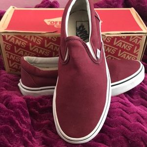 Classic Burgundy Vans